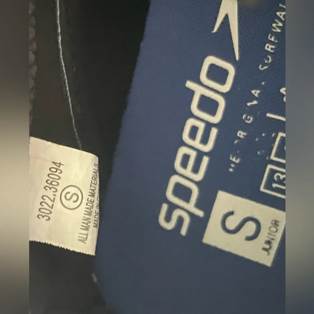 Speedo Kids Black and Blue Toggle Water Shoes